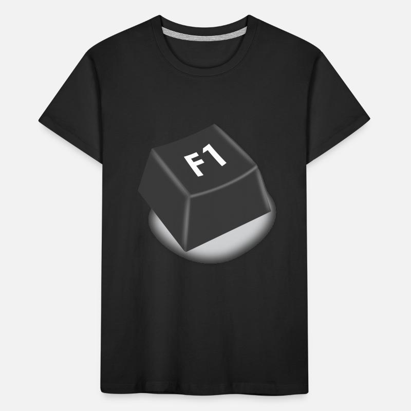f1 help button Kids' Premium Organic T-Shirt