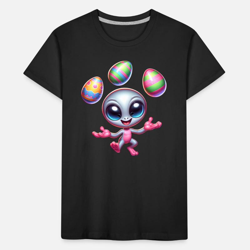 Alien Easter Juggler: Egg Acrobatics Kids' Premium Organic T-Shirt