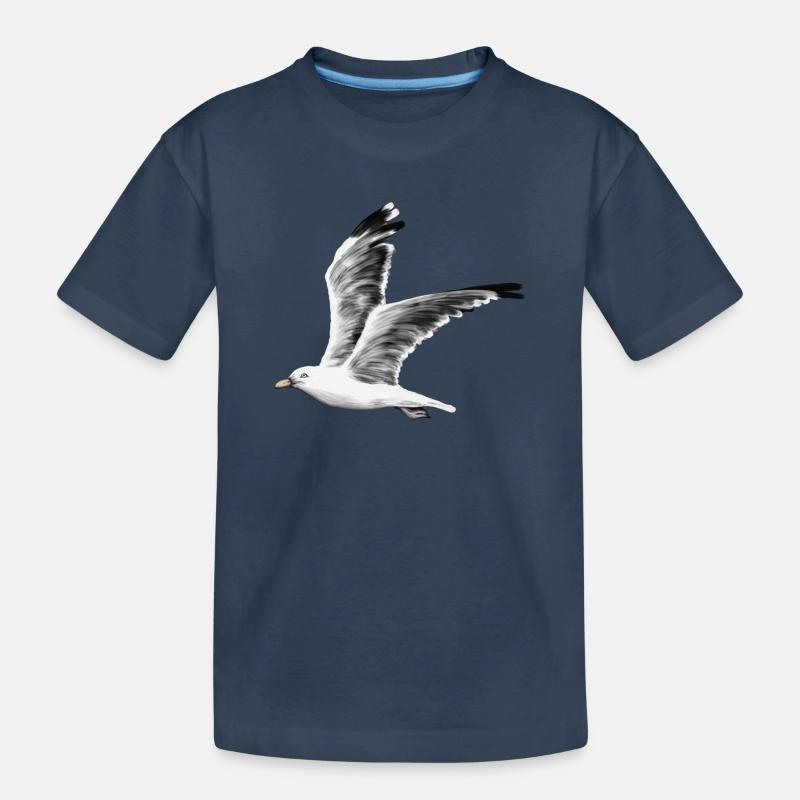 Möwe - Kinder Premium Bio T-Shirt - Navy