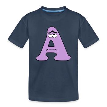 A - T-shirt bio Premium Enfant - bleu marine - Devant
