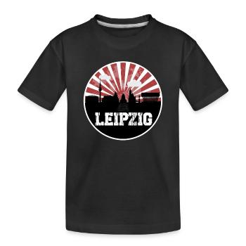 Leipzig Home Game Skyline - T-shirt bio Premium Enfant - noir - Devant