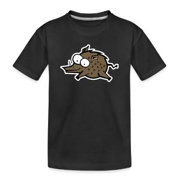 Wildsau - Kinder Premium Bio T-Shirt - Schwarz - Vorne