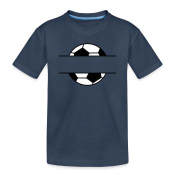 Nom du football - T-shirt bio Premium Enfant - bleu marine - Devant