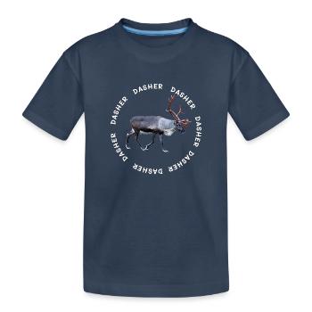DASHER - Kinder Premium Bio T-Shirt - Navy - Vorne