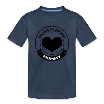 Best Mom - Mother's Day - Kids' Premium Organic T-Shirt - navy - Front