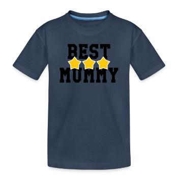 Best Mom - Mother's Day - Kids' Premium Organic T-Shirt - navy - Front