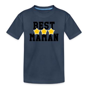 Beste Mama - Muttertag - Kinder Premium Bio T-Shirt - Navy - Vorne