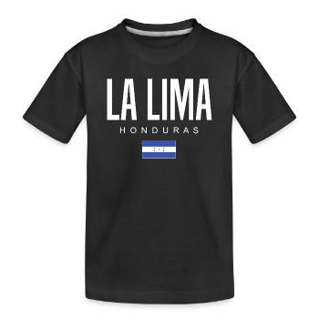 La Lima Honduras Hondurans - Kids' Premium Organic T-Shirt - black - Front