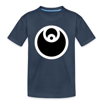 Emblème circulaire rempli - T-shirt bio Premium Enfant - bleu marine - Devant