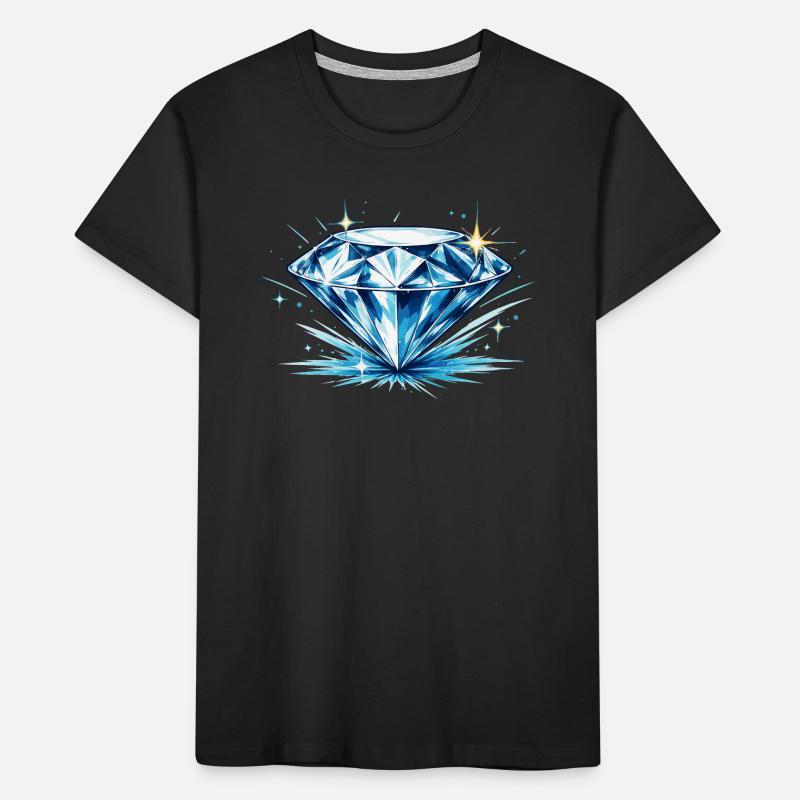 Eisblauer Diamant Kids' Premium Organic T-Shirt
