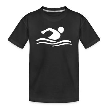 Nageurs nageurs - T-shirt bio Premium Enfant - noir - Devant