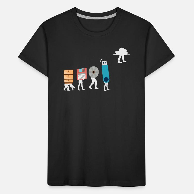 Cloud-Computing-Lustige Programmierer-Daten-KI-Software Kinder Premium Bio T-Shirt