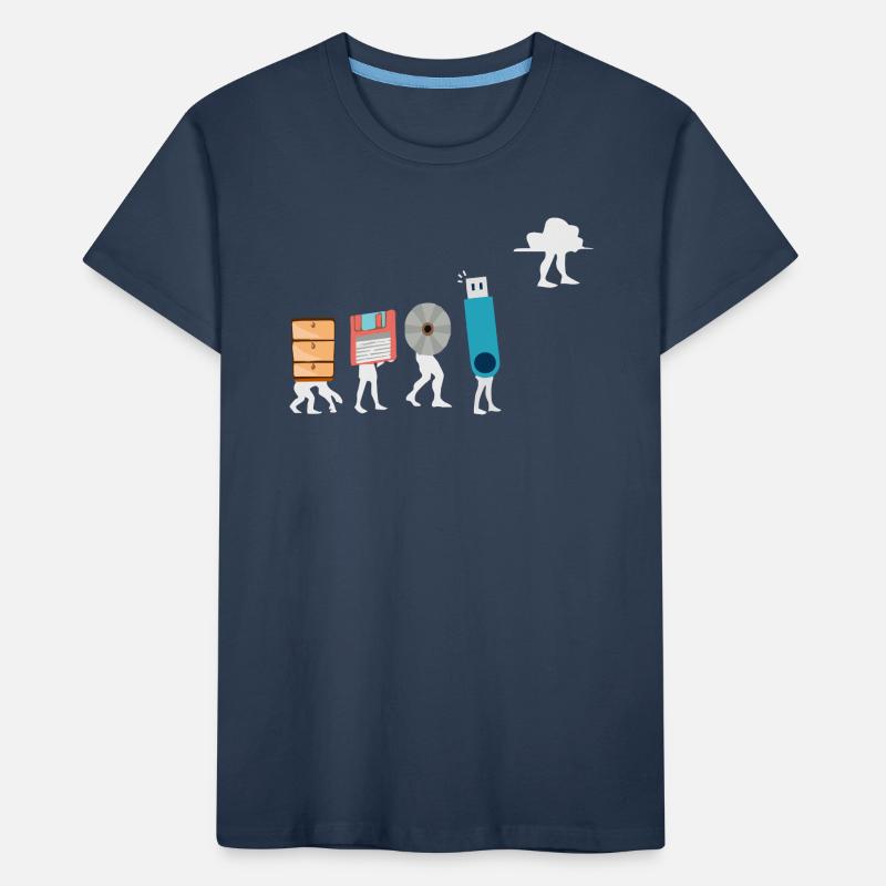 Cloud-Computing-Lustige Programmierer-Daten-KI-Software Kinder Premium Bio T-Shirt