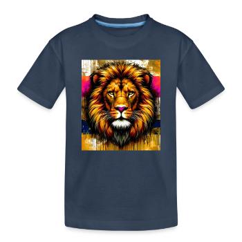 lion - T-shirt bio Premium Enfant - bleu marine - Devant