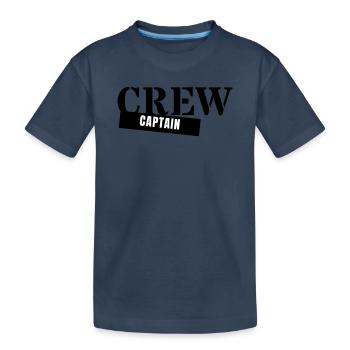 Capitaine d’équipage - Capitaine, Chef de groupe - T-shirt bio Premium Enfant - bleu marine - Devant