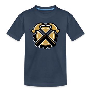 Zimmermann Hammer Logo - Kids' Premium Organic T-Shirt - navy - Front