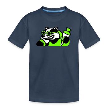 Icône de la rentrée scolaire de Badger Cool - T-shirt bio Premium Enfant - bleu marine - Devant