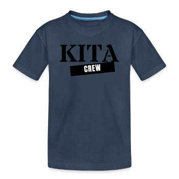 Kita Crew - Don pour l’éducatrice d’équipe de maternelle - T-shirt bio Premium Enfant - bleu marine - Devant