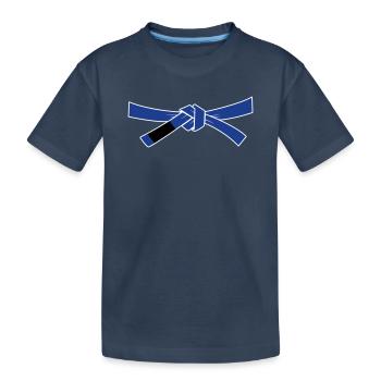 Ceinture bleue - Ceinture bleue - T-shirt bio Premium Enfant - bleu marine - Devant