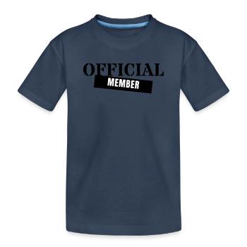 Membre officiel - Épreuve de Mitglied par équipe d’équipage - T-shirt bio Premium Enfant - bleu marine - Devant