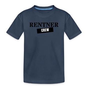 Équipage retraité - Équipe de cadeaux de retraite - T-shirt bio Premium Enfant - bleu marine - Devant