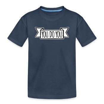 Tu fais ton drôle Confiance en toi Logo de la liberté - T-shirt bio Premium Enfant - bleu marine - Devant