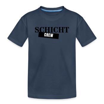 Équipe de nuit - Collègues de nuit de travail - T-shirt bio Premium Enfant - bleu marine - Devant