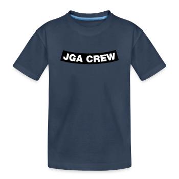 Bachelor Party Crew Element Bottom (MC Rocker Cowl Design) - Kids' Premium Organic T-Shirt - navy - Front