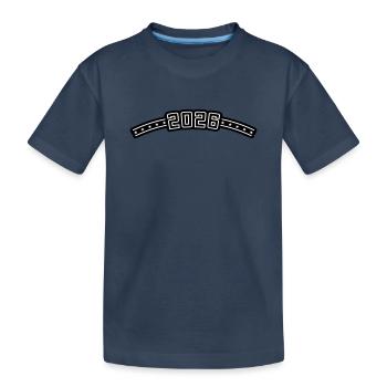 2026 Outline - Kids' Premium Organic T-Shirt - navy - Front