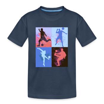 Soccer ,Soccer , Soccer,graffiti - T-shirt bio Premium Enfant - bleu marine - Devant
