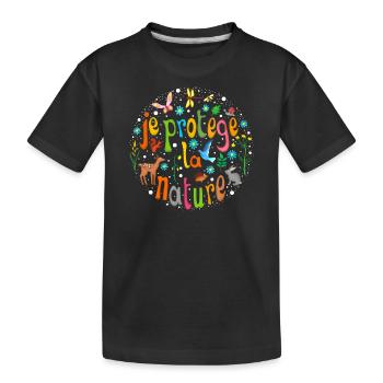 nature - T-shirt bio Premium Enfant - noir - Devant
