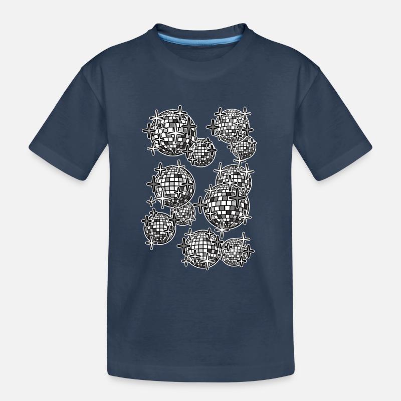 Spiegelkugeln - Kinder Premium Bio T-Shirt - Navy