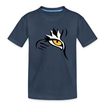Œil-Lynx - T-shirt bio Premium Enfant - bleu marine - Devant