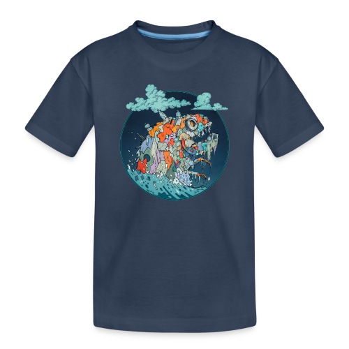 Plastic waste monster - Kinderen premium biologisch T-shirt