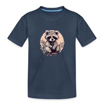 Bandit en action - Drôle de design de garçon poux - T-shirt bio Premium Enfant - bleu marine - Devant