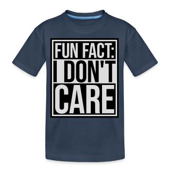Je me fiche des faits - T-shirt bio Premium Enfant - bleu marine - Devant