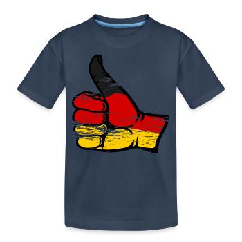 Allemagne Drapeau Tout Effacer l’icône utilisée - T-shirt bio Premium Enfant - bleu marine - Devant
