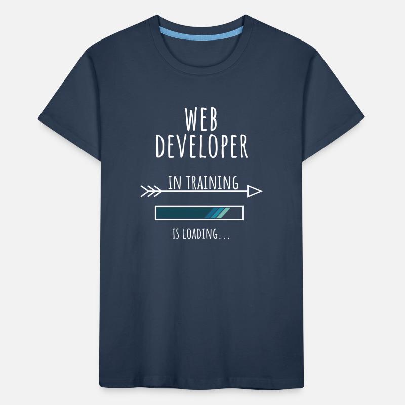 Web Developer in Ausbildung Beruf Geschenk Kinder Premium Bio T-Shirt