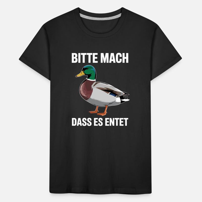 Duck Please Make It Duck Saying Funny Ducks Kids' Premium Organic T-Shirt