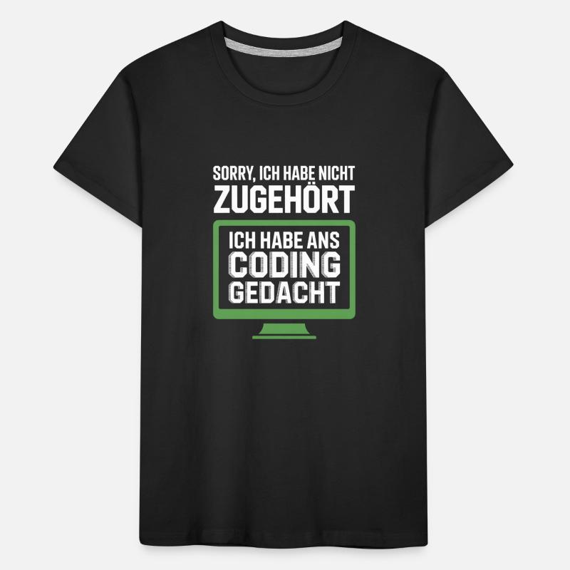 Coding Thinking instead of belonging Kids' Premium Organic T-Shirt
