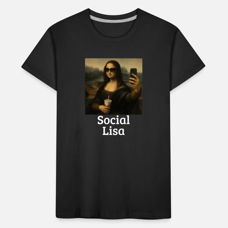 Lisa Leonardo Da Vinci Influenceuse Mona L T-shirt bio Premium Enfant