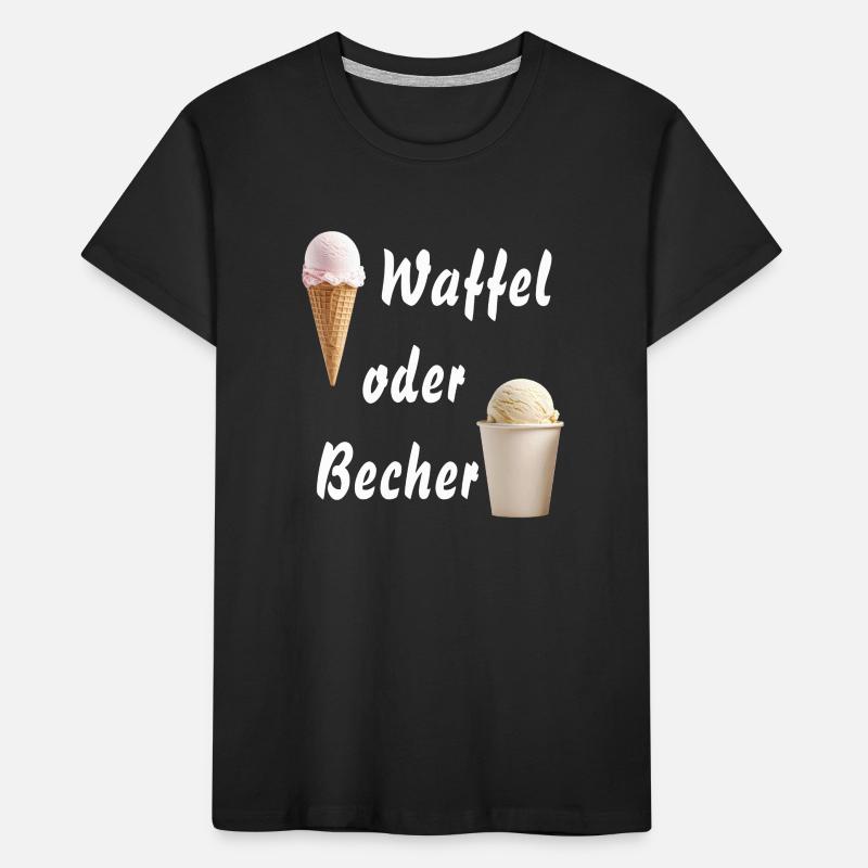EIS WAFFEL ODER BECHER Kinder Premium Bio T-Shirt