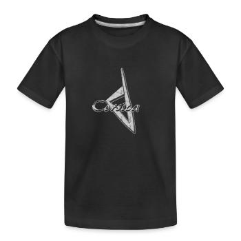 Corsica argent petit - T-shirt bio Premium Enfant - noir - Devant
