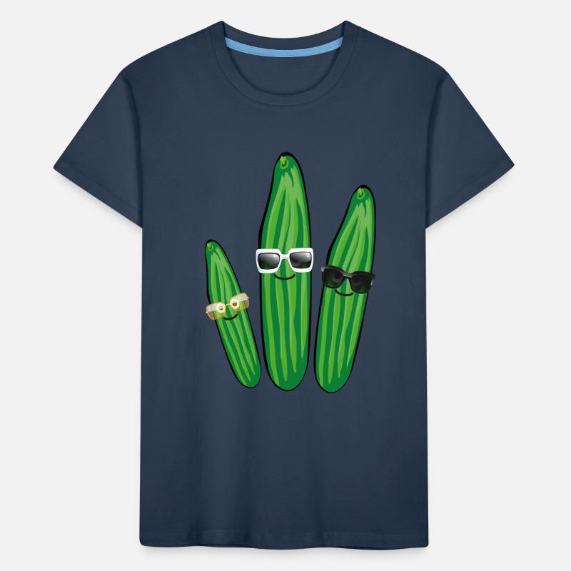 Trio de concombre,Concombre,Concombre,Concombre,Lunettes de soleil T-shirt bio Premium Enfant