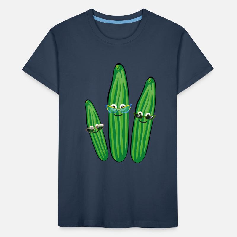 Trio de concombre,Concombre,Concombre,Concombre,Lunettes de soleil T-shirt bio Premium Enfant