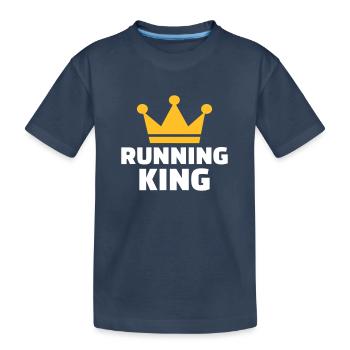 Running King - T-shirt bio Premium Enfant - bleu marine - Devant
