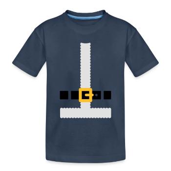 Costume Père Noël - T-shirt bio Premium Enfant - bleu marine - Devant