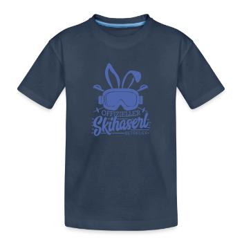 Ski Skifahrer offizieller Skihase Betreuer - Kinder Premium Bio T-Shirt - Navy - Vorne