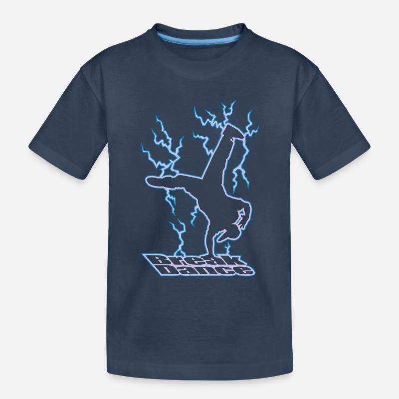 Electric breakdance - Kinder Premium Bio T-Shirt - Navy
