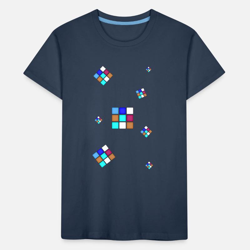 Throws,Cube,Cube,Colorful Cube Kids' Premium Organic T-Shirt